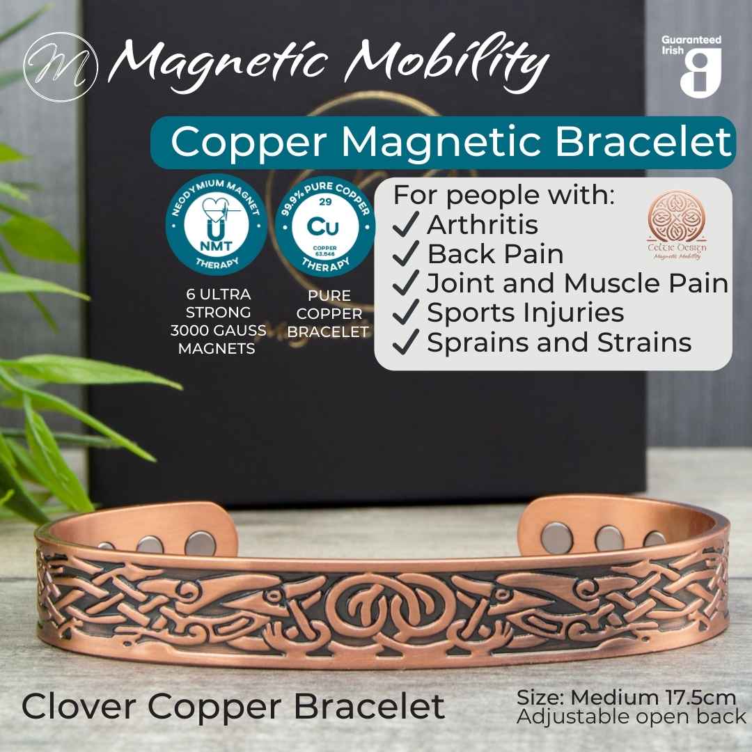 Clover Copper Magnetic Bracelet