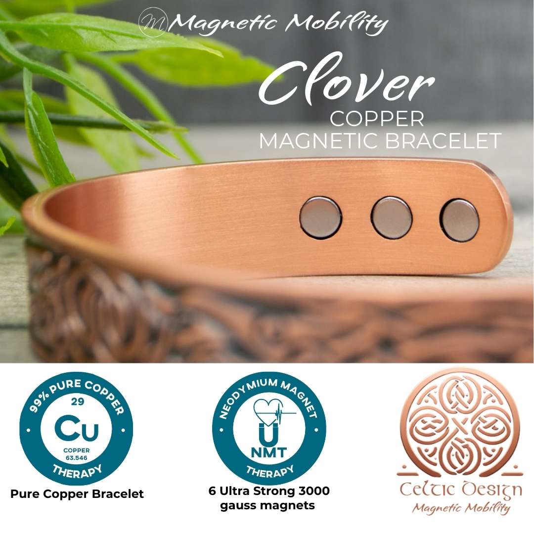 Clover Copper Magnetic Bracelet