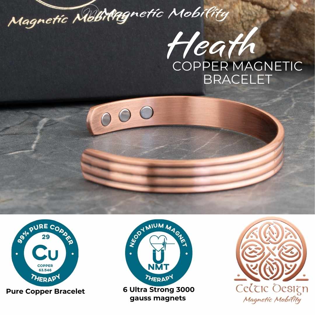 Heath Copper Magnetic Bracelet