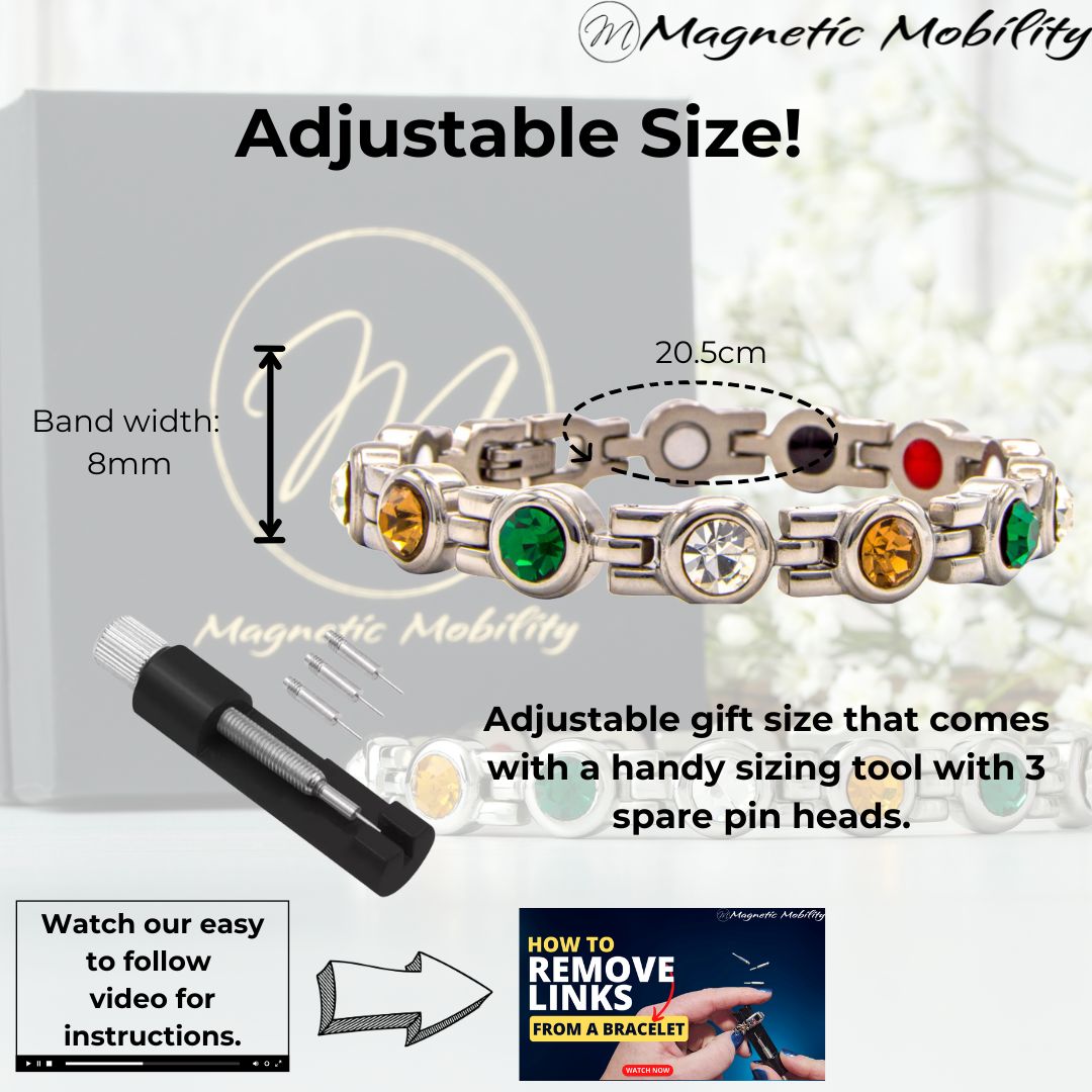 Irish Pride - Ireland Flag - Green white and orange: 4in1 Magnetic Bracelet