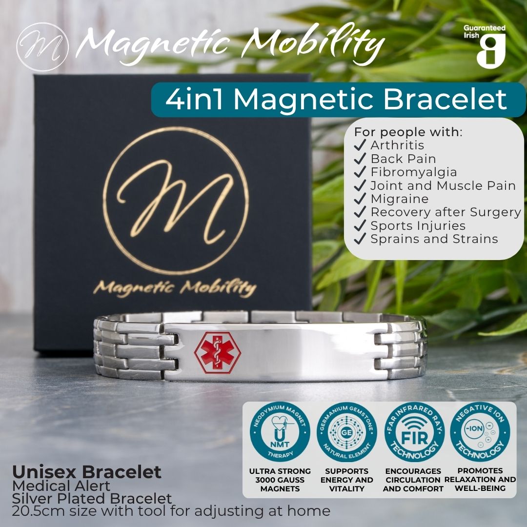 Medical Alert 4in1 Magnetic Bracelet