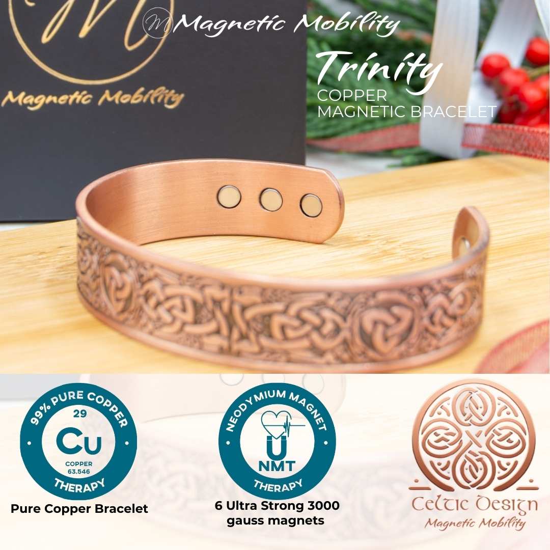 Trinity Copper Magnetic Bracelet