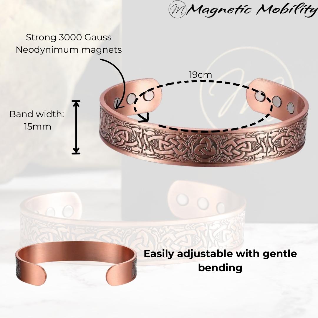 Trinity Copper Magnetic Bracelet