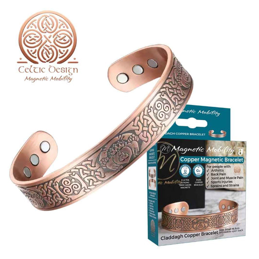 Claddagh Copper Magnetic Bracelet