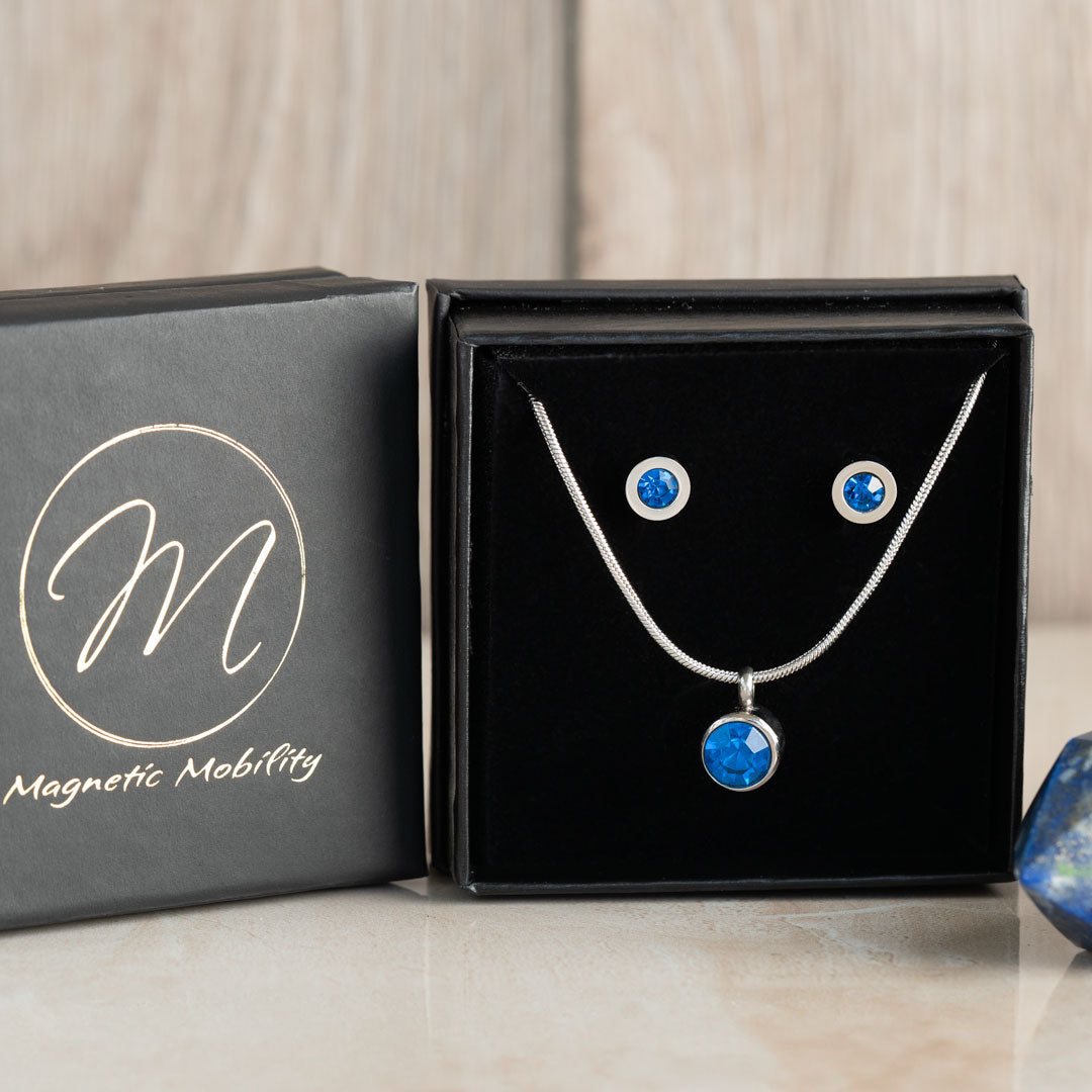 Birthstone Gift Set - Earrings and Necklace